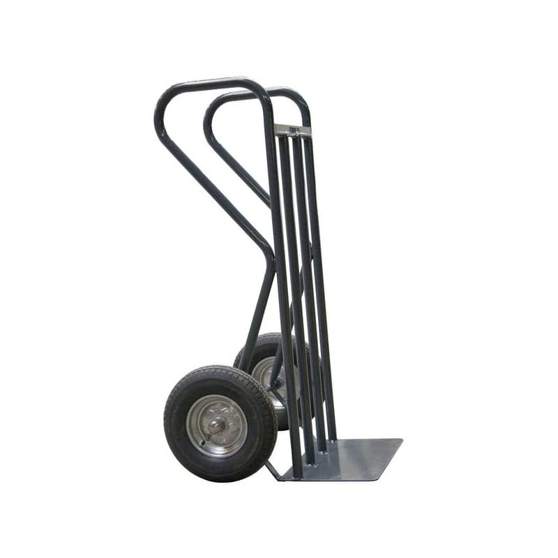 Diables acier btp à bavette fixe et poignées fermées diable de chantier 500 kg roues pneumatiques 400 kg 300 mm 560 mm 1 pièce(s) acier fixe pneumatiq