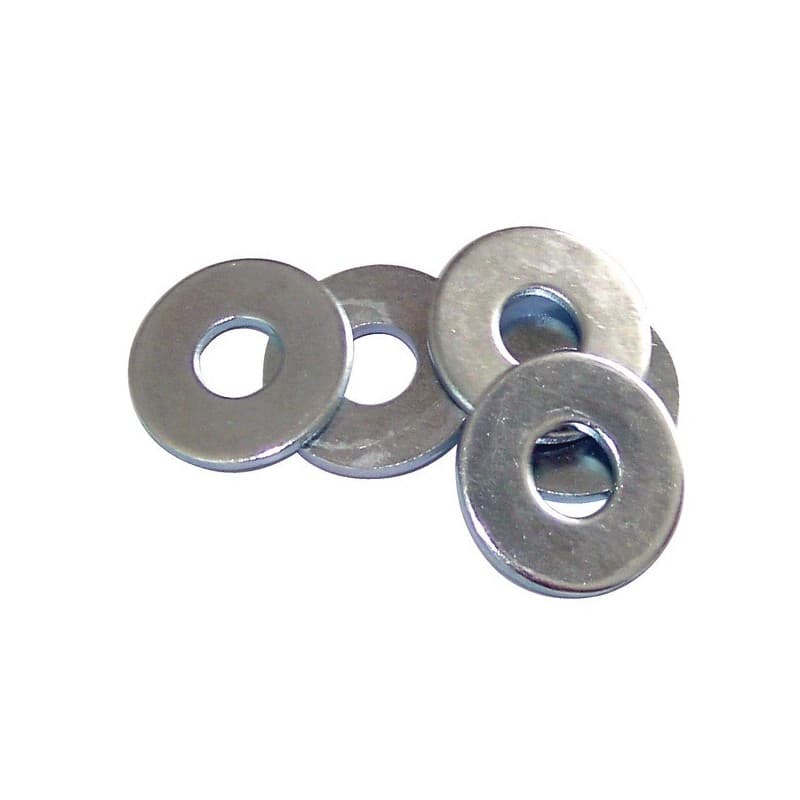 Rondelle plate série l (large) en acier zingué rondelle plate l (large) m6 - 6x18x1.2 nf e 25513 1 boîte(s) de 200 pièce(s) 6 1.2 mm 18 acier zingué b