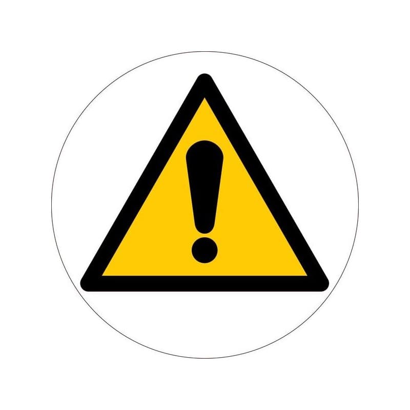 Panneaux adhésifs au sol adhesif au sol "danger général" diamètre 450 mm 1 pièce(s) - novap