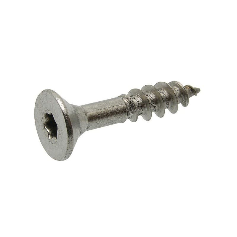 Vis à bois tête fraisée à empreinte torx - inox a4 vis à bois tête fraisée à empreinte torx 4,5x30/18 - inox a4 30 mm tête fraisée (tf) torx (x) bois,