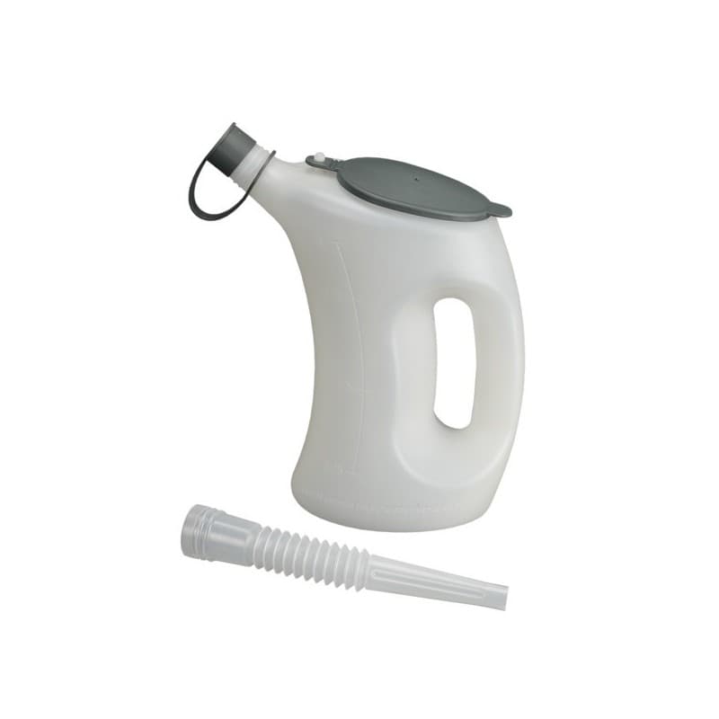 Broc verseur à couvercle + flexible polyéthylène 1 pièce(s) broc verseur gradué flacon pehd 1 l 1 litre(s) - pressol