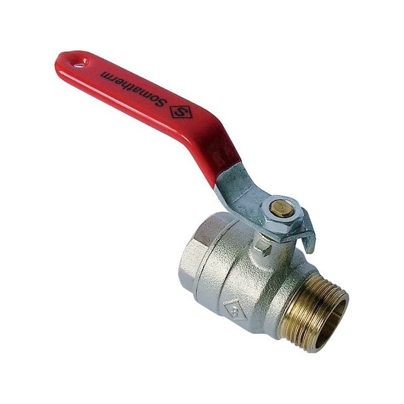 Vanne à sphère passage intégral vanne à sphère passage intégral mf26x34 manette plate 1 pièce(s) 26/34 (1") plate mâle / femelle - somatherm for you