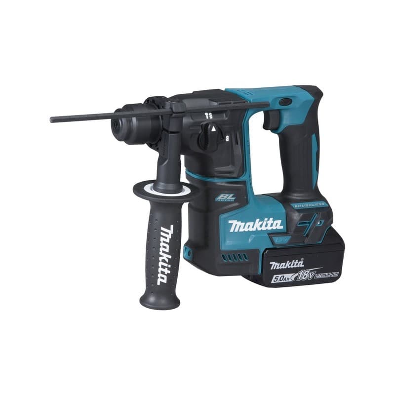 Perforateur sds-plus dhr171rtj 18v li-ion 5ah sds + 8 et ≤ 16 m/s² 2.8 kg 2 5 ah batterie moteur sans charbon 4800 cp/min 1.2 j 17 mm perforateur sds-