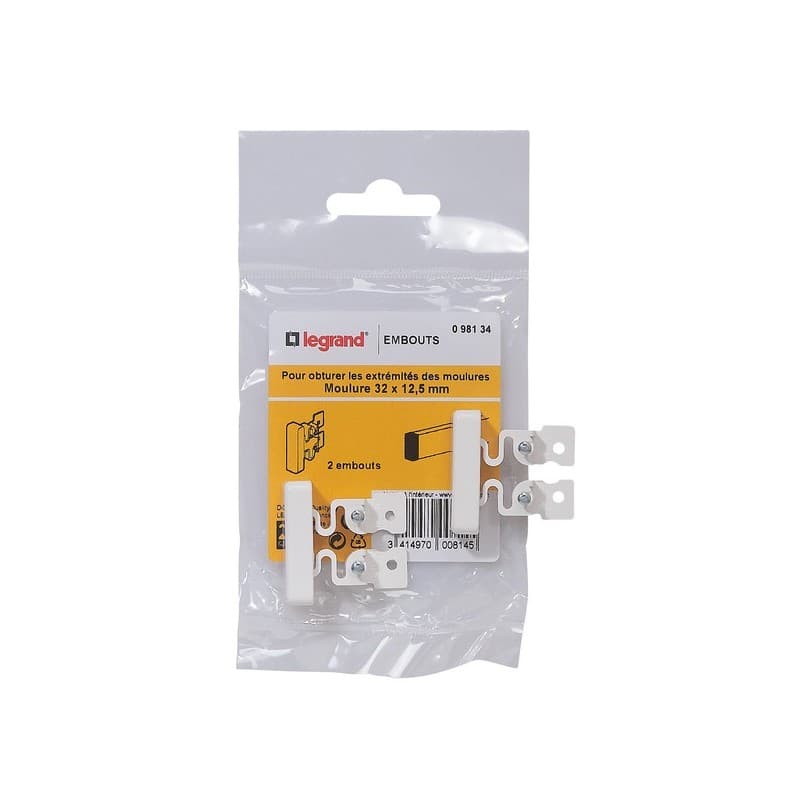 Accessoires pour moulures dlp embout dlp 32 × 12.5 mm 1 sachet(s) de 2 pièce(s) - legrand snc