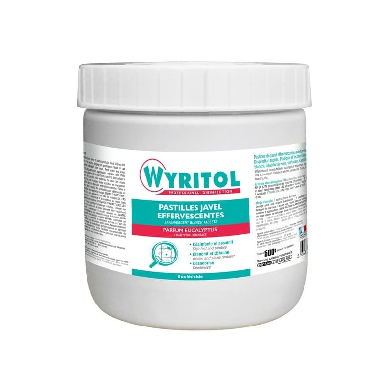 Pastilles javel effervescentes pastilles javel effervescentes 1 boîte(s) désinfectant cuisine, wc, canalisation, salle de bain - wyritol