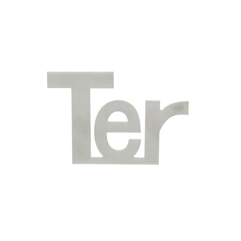 Chiffres et lettres plats à fixer lettres ter inox 316l 120 x 80 mm 1 pièce(s) - cadap