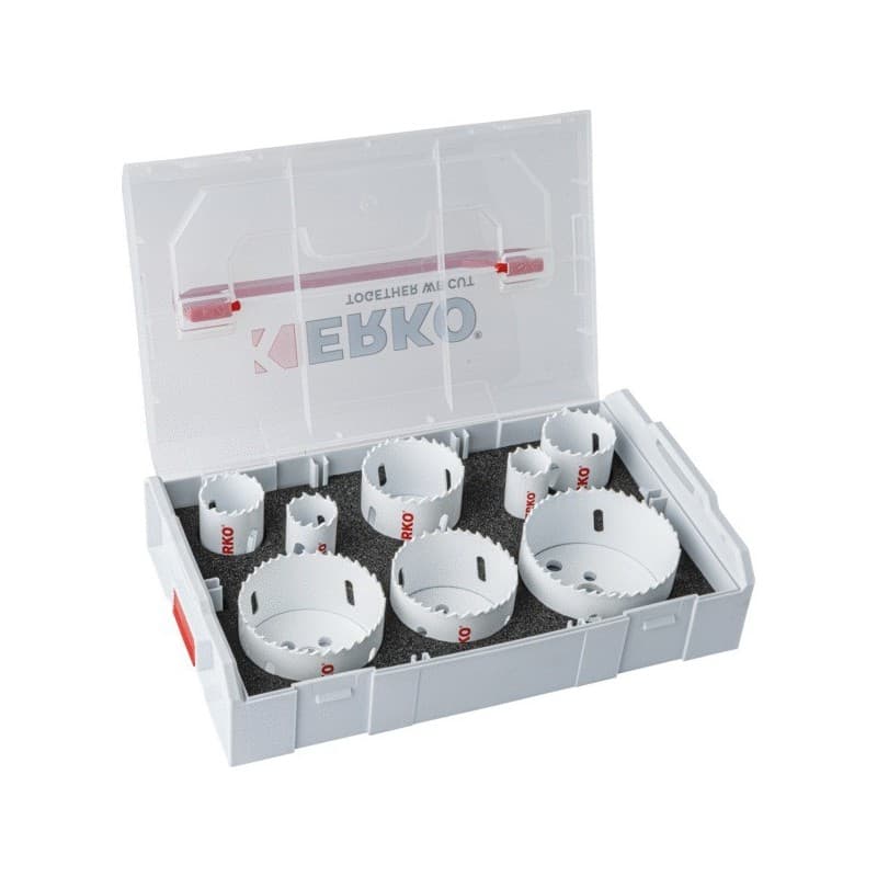 Coffret scie trépans bi-métal hss m42 l-boxx acier, inox coffret scie trépan bimetal hss42 acier/inox ø22-76mm l-boxx 1 coffret(s) de 8 pièce(s) 22 -