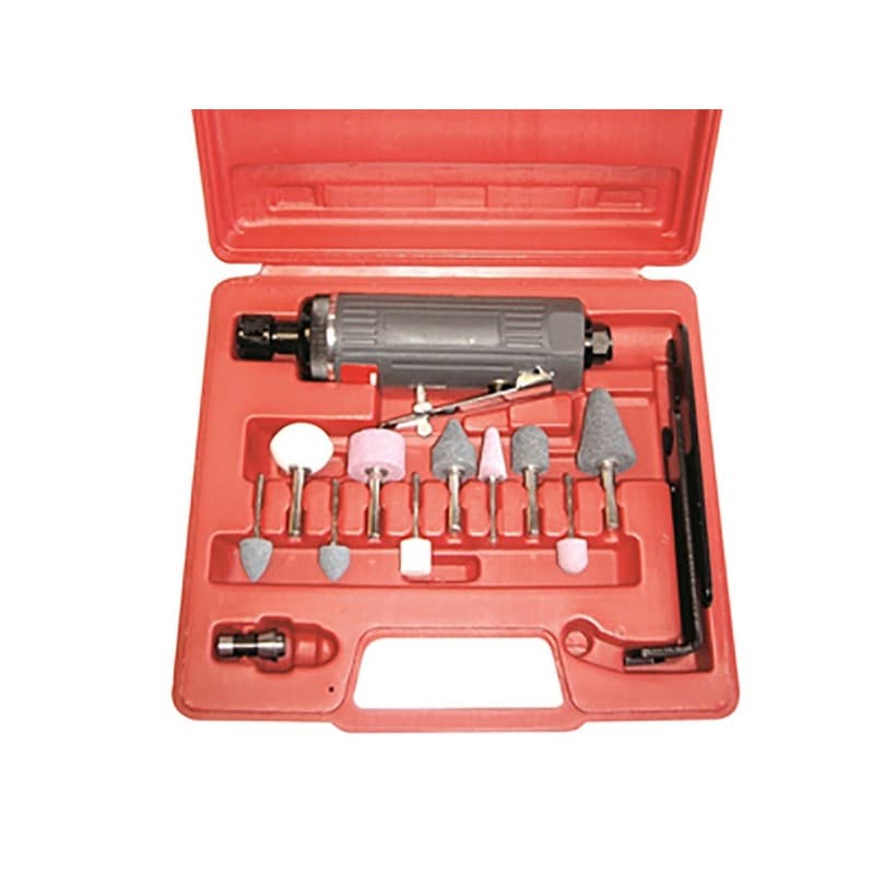 Coffret meuleuse droite super pro ut8720bk ≤ 2.5 m/s² 1/4" 6.4 bar 110 l/min coffret meuleuse droite super pro ut8720bk 83 dba 0.62 kg 1 pièce(s) pneu