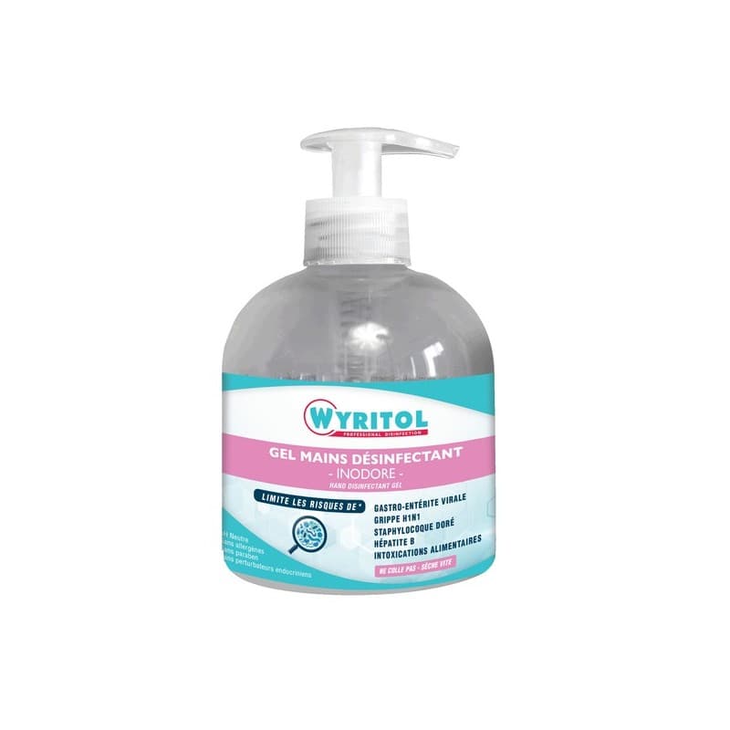 Gel hydro-alcoolique wyritol sps gel hydro-alcoolique wyritol sps 1 flacon(s) de 300 millilitre(s) 300 ml à pompe gel hydroalcoolique - wyritol
