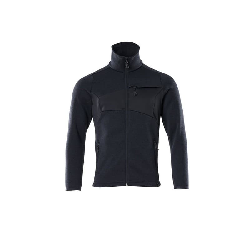 Pulls zippés accelerate xl 300 - 400 g entre 1 et 3 polyester bleu veste pulls zippés accelerate marine txl 1 pièce(s) - mascot