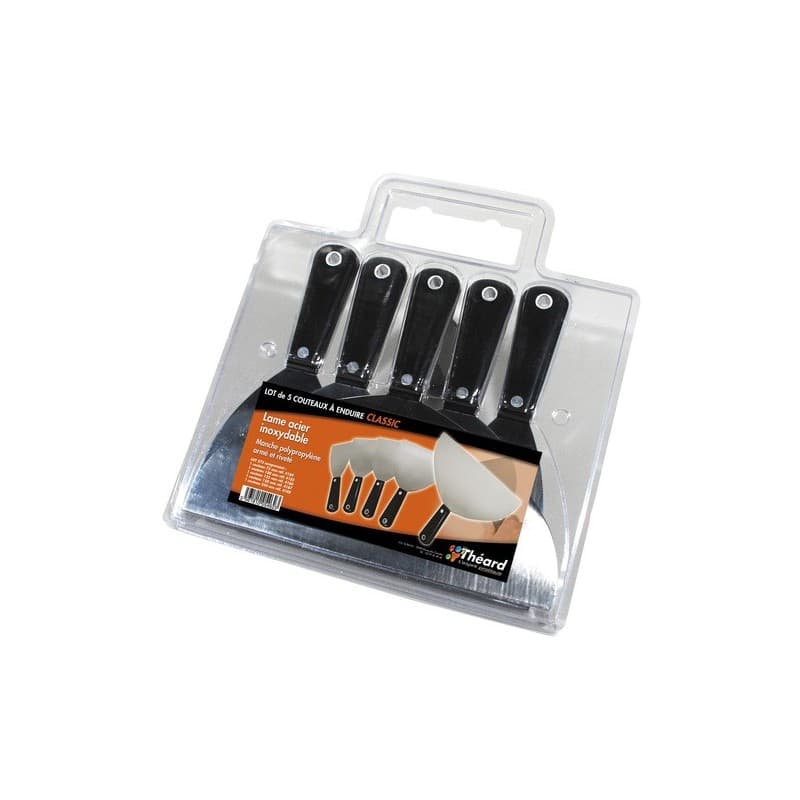 Mallette de 5 couteaux à enduire mallette de 5 couteaux à enduire 1 lot(s) de 5 pièce(s) - theard