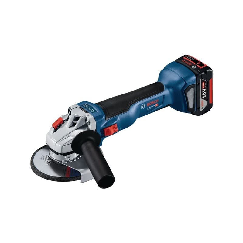 Meuleuse angulaire ø125mm gws 18v-10 4ah 2 batterie moteur sans charbon 125 mm 4 ah 2.1 kg 9000 trs/min meuleuse angulaire ø125mm gws 18v-10 4ah 1 cof