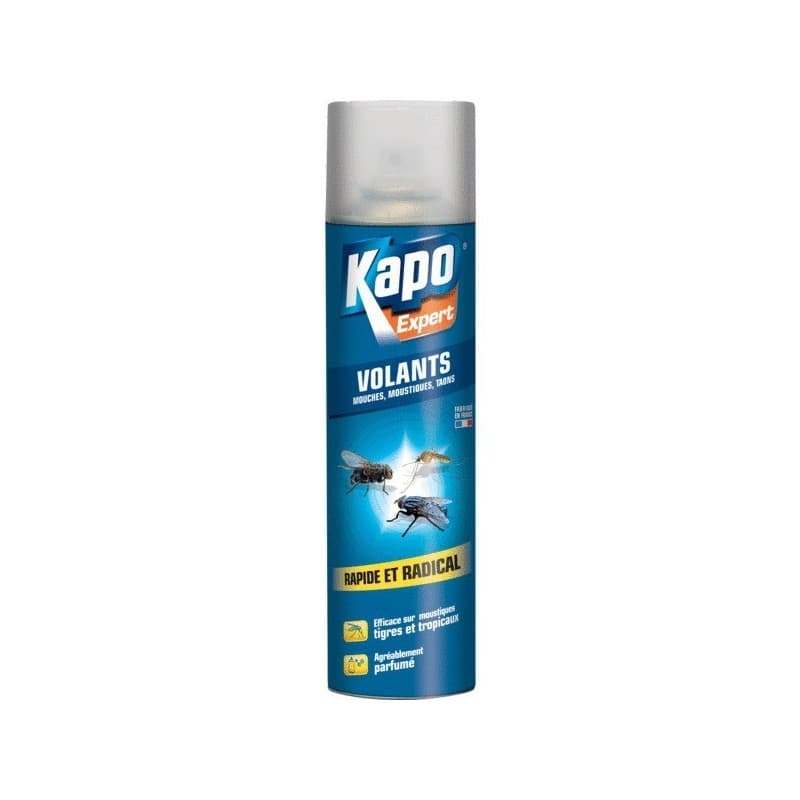 Insecticides tous insectes volants 400 ml insecticides tous insectes volants 1 aérosol(s) de 400 millilitre(s) intérieur spray tous volants - kapo