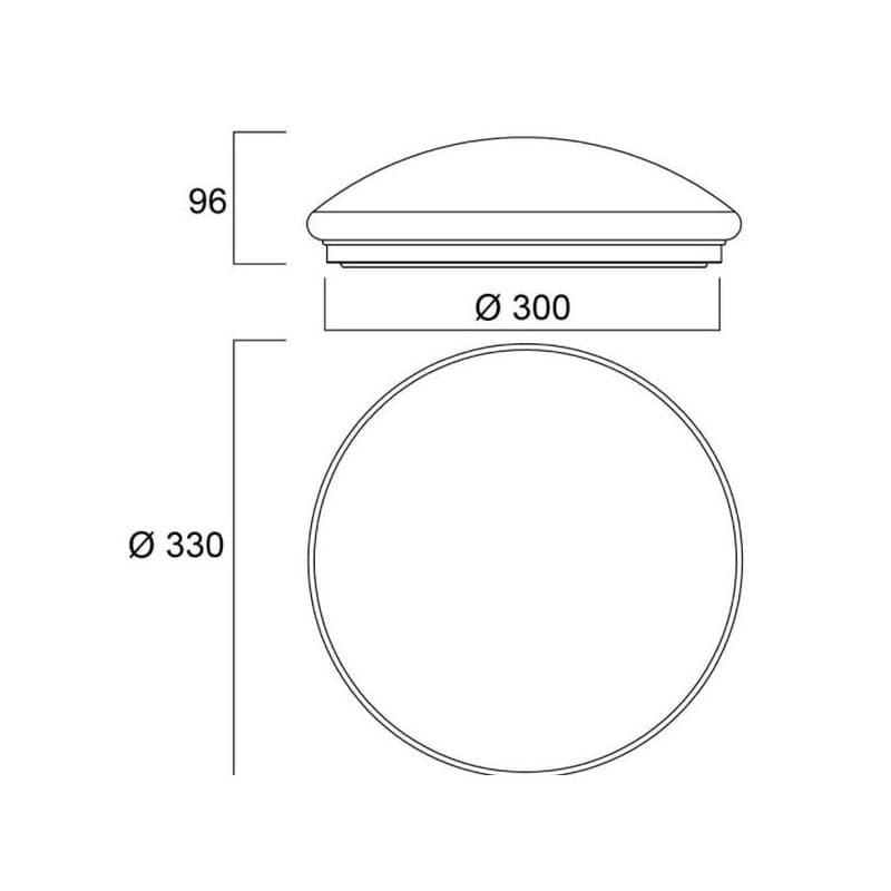 Hublots led sylcircle dualtone 4000 °k 18 w 1 pièce(s) hublot ip44 18w 1550lm 4000°k 830/840 1550 - sylvania