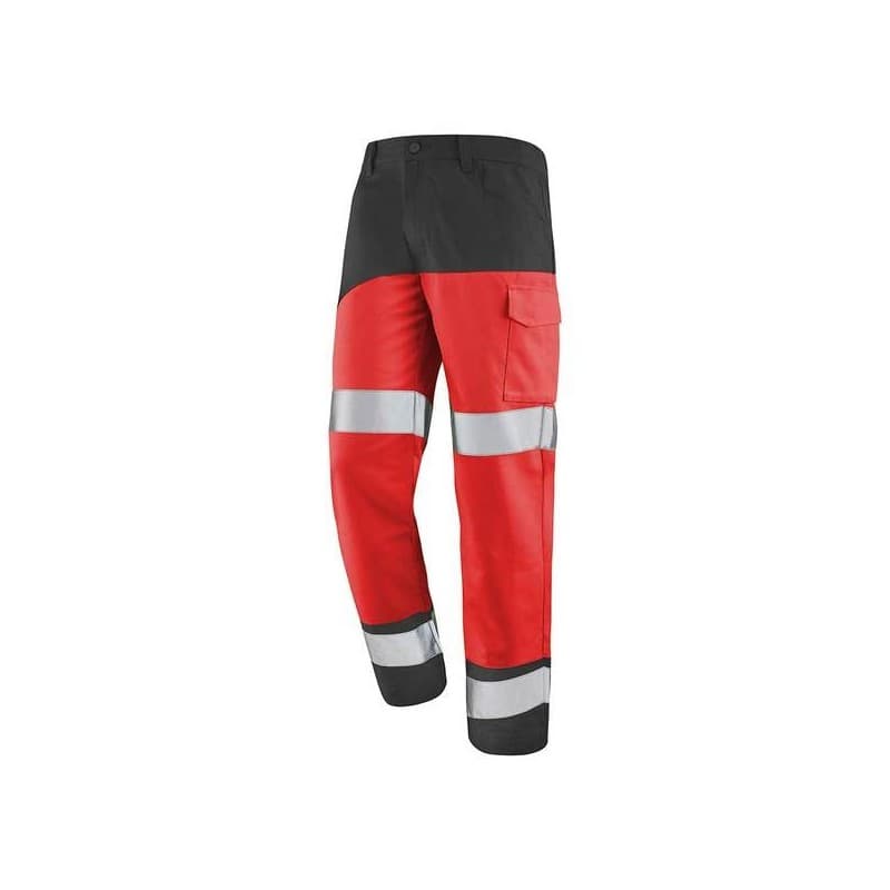 Pantalon fluo safe xp 300 - 400 g entre 1 et 3 pantalon t1 polyester / coton 1 pièce(s) pantalon fluo safe xp rouge/gris t1 gris, rouge - cepovett