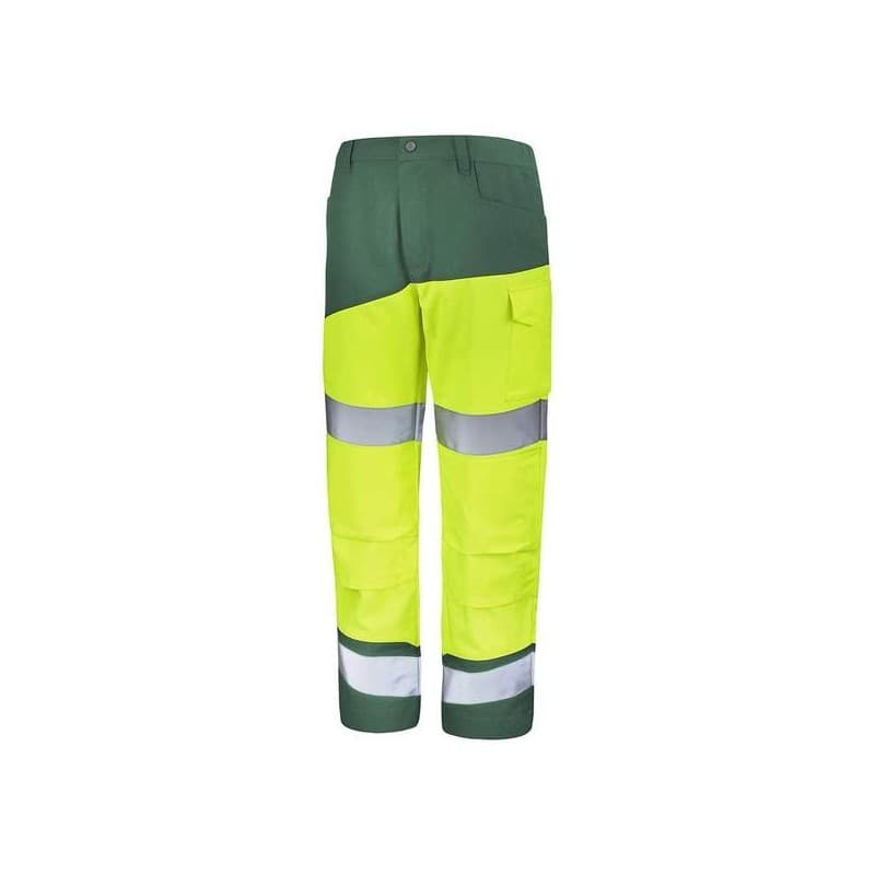 Pantalon fluo safe xp renforts genoux gilet 300 - 400 g entre 1 et 3 t4 polyester / coton 1 pièce(s) pantalon renforts genoux fluo safe xp jaune/vert