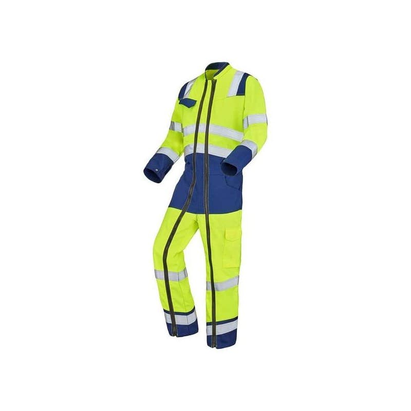 Combinaison 2 zip safe xp 200 - 300 g entre 1 et 3 combinaison polyester / coton 1 pièce(s) combinaison 2 zip safe xp jaune/marine t3 bleu , jaune cla
