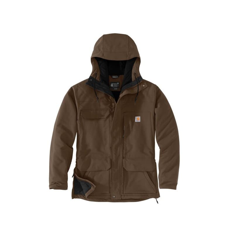 Parka super dux 200 - 300 g 2xl entre 1 et 3 blouson marron 1 pièce(s) parka super dux marron t2xl polyester, nylon / élasthanne - carhartt