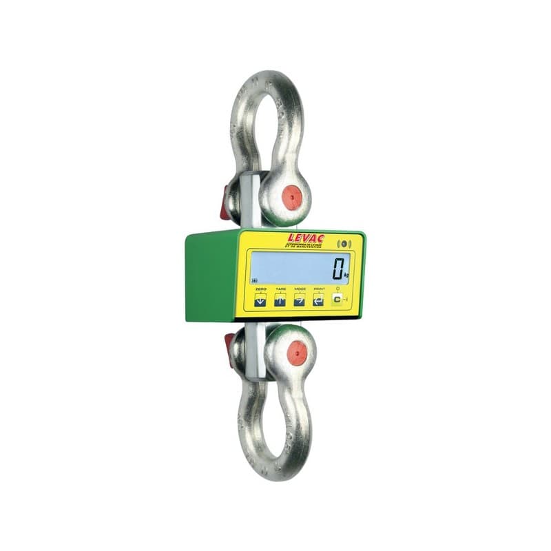 Dynamomètre électronique avec manilles 1 pièce(s) dynamomètre électronique industriel 6000kg avec 2 manilles - levac