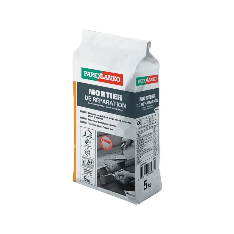 Mortier de réparation pour usage extérieur 1 sac(s) de 5 kilogramme(s) mortier de réparation pour usage extérieur 5 kg béton, brique réparation - sika