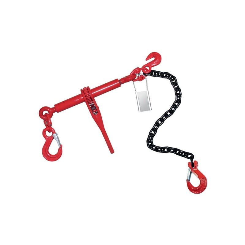 Tendeur à cliquet ensemble d'arrimage chaîne 3 m 1 pièce(s) ensemble d'arrimage pour chaîne 3 m diamètre 10 mm - levac