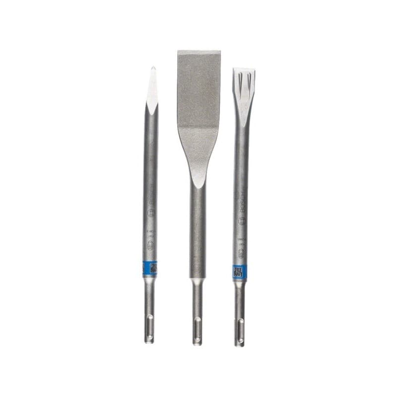 Set 3 burins pics et burins rénovation sds plus sds + 1 blister(s) de 3 pièce(s) set 3 burins pics et burins rénovation sds plus pointu - bosch