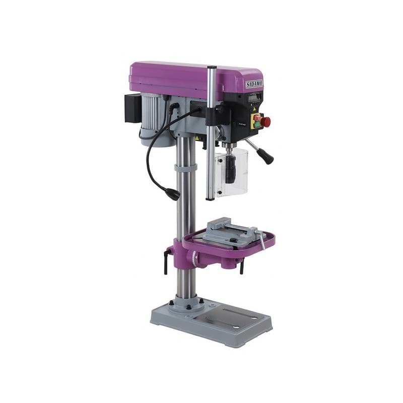 Perceuse d'établi 230v - 0,55 kw monophasé 230v 85 mm 49 kg cm 2 1 pièce(s) perceuse d'établi 230v - 0,55 kw 2880 trs/min 20 mm 72 mm - sidamo