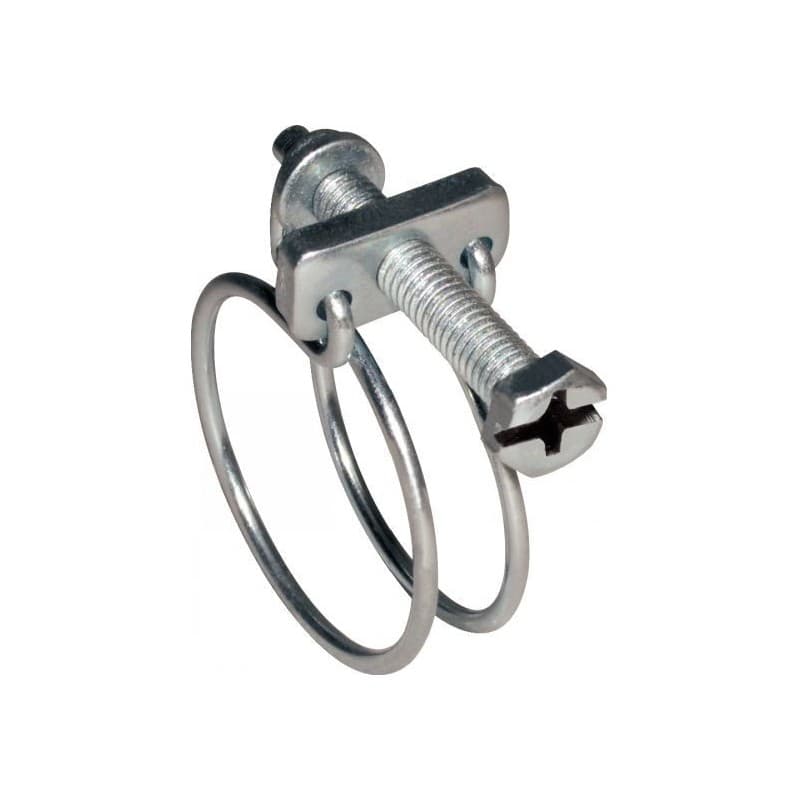 Collier double fil w1 1 boîte(s) de 100 pièce(s) collier double fil w1 22-26mm acier zingué 3 nm collier à double fil 22-26 mm 23.3 mm autre - acton