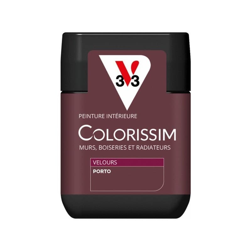 Peinture biosourcée colorissim - murs, boiseries et radiateurs supports neufs ou sains intérieur acrylique soigné brosse/rouleau, pistolet sans air ea