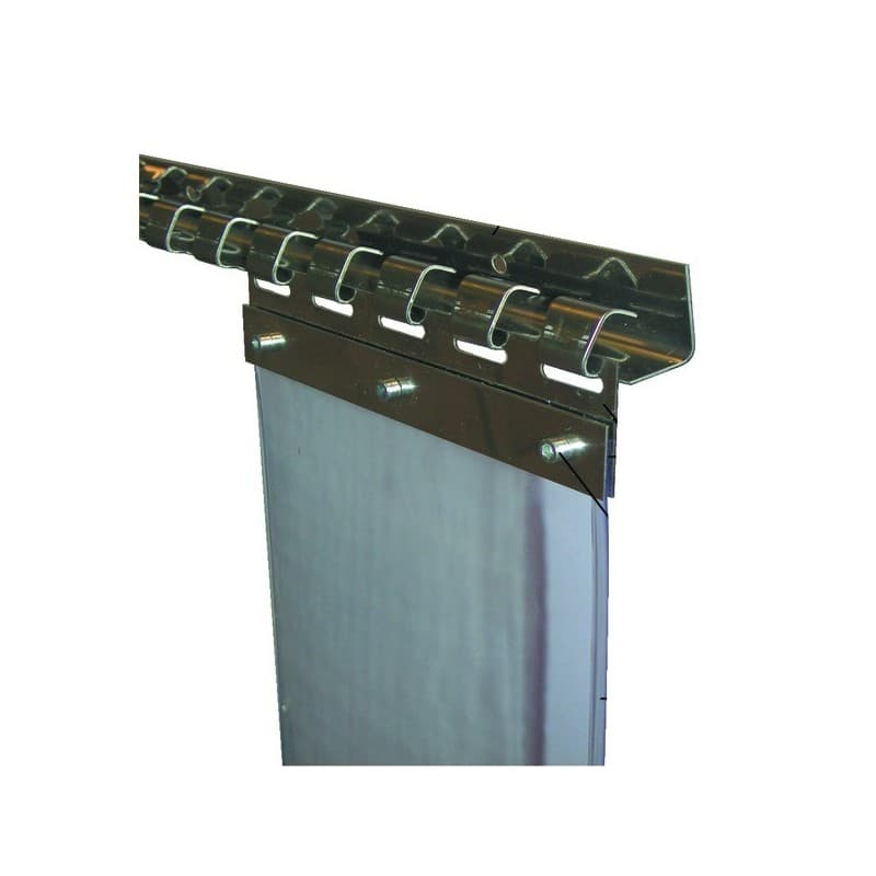 Portes souples en lanières pvc profilé principal 1000 mm en inox 1 pièce(s) - alfaflex