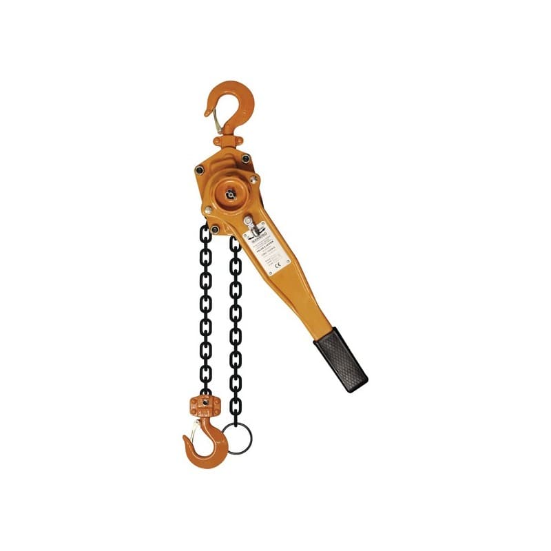 Palan à levier à chaîne manuel 1 pièce(s) palan à levier à chaîne cmu 750 kg course 1,5 m 1.5 m - levac