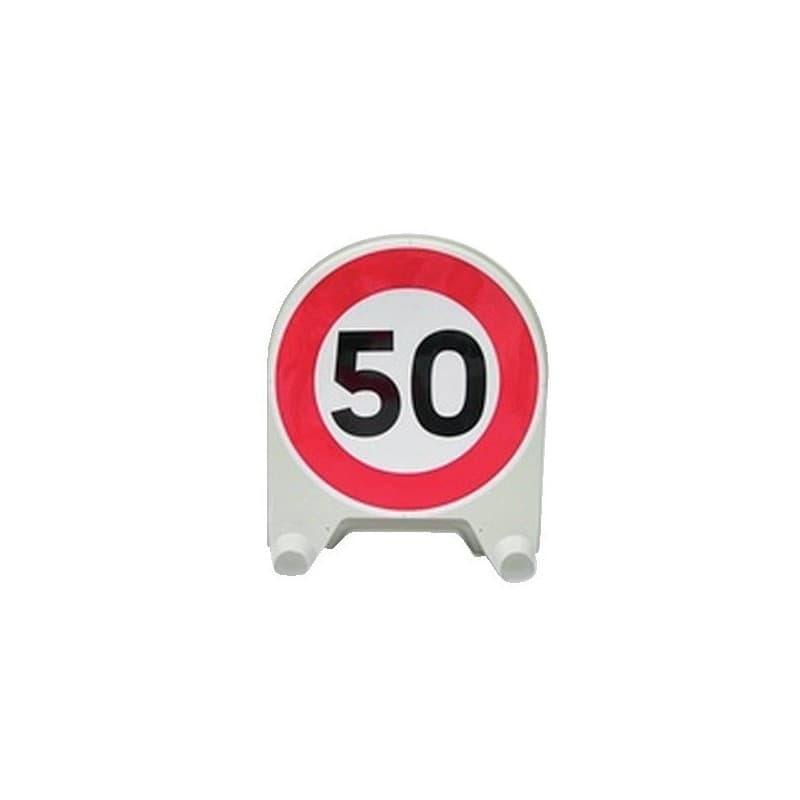 Panneaux de signalisation en polypropylène bk disque mistral bk ø850 mm "limitation vitesse 50 km/h" cl t1 1 pièce(s) - nadia