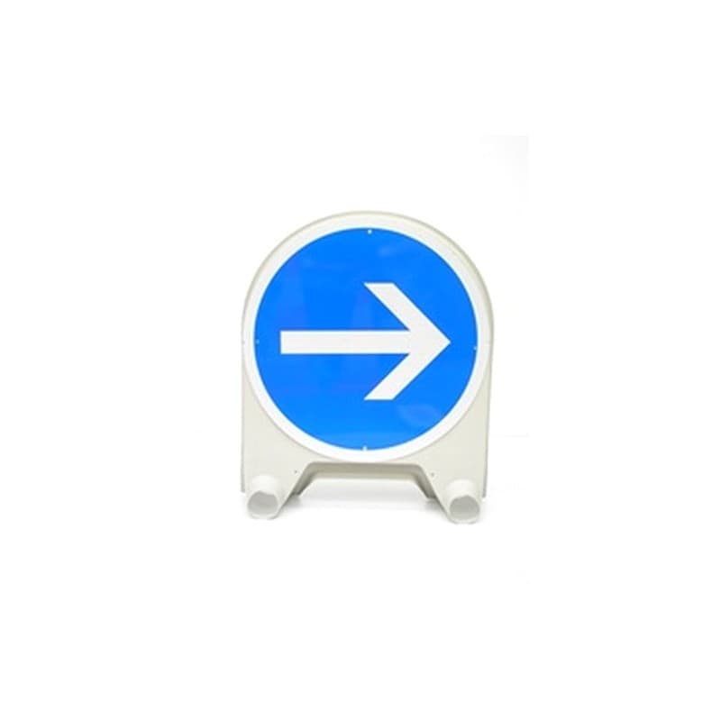 Panneaux de signalisation en polypropylène bk disque mistral bk ø 850 mm "sens obligatoire" cl t1 1 pièce(s) - nadia