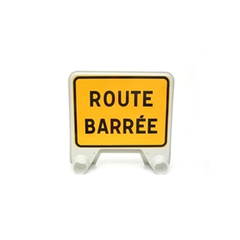 Panneaux en polypropylène kc1 panneau kc1 mistral 800 x 600 mm "route barrée" cl t1 1 pièce(s) - nadia