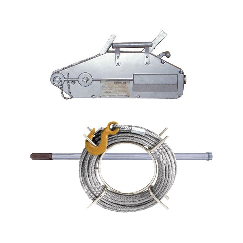 Tireurs à câble manuels tireur à câble 800 kg manuel 1 pièce(s) 8.3 mm - levac