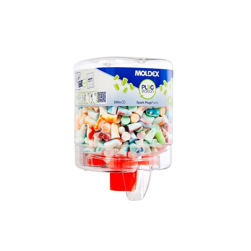 Distributeurs de bouchons spark plug soft distributeur spark plug soft 35 - 40 db dba 1 boîte(s) de 250 paire(s) mousse pu - moldex metric