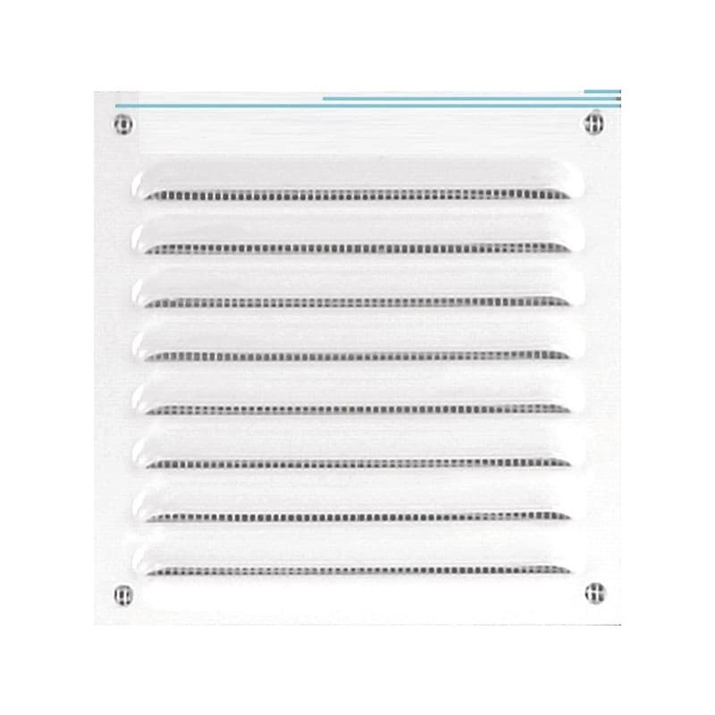Grilles métalliques à persiennes grille persiennes 150 x 150 mm alu blanc a/m 1 pièce(s) - autogyre
