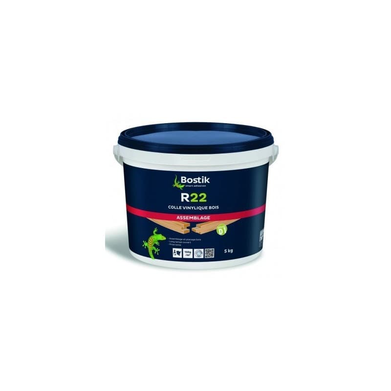 Colle à bois vinylique r22 / intérieur prise lente colle vinylique r22 liquide plus de 10 minutes manuelle bois et dérivés a base aqueuse vynilique sa