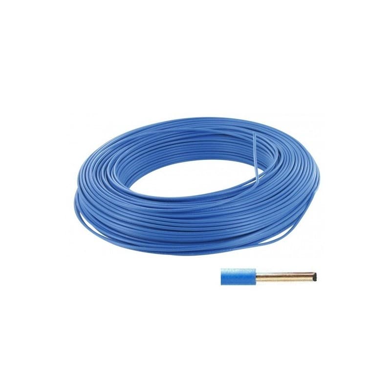 Fil rigide ho7 vu fil âme rigide ho7 vu 1.5mm² bleu 1 bobine(s) de 50 mètre(s) linéaire h07v-u pvc 1_5 mm² - cofalog