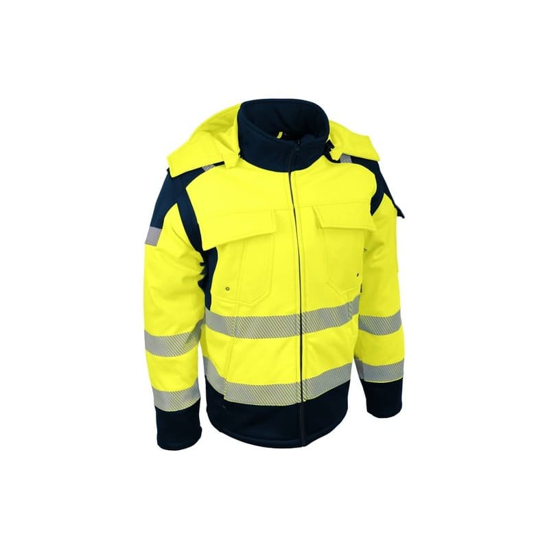 Veste softshell vilna/vilno manches amovibles s softshell 300 - 400 g polyester 7 et plus 1 pièce(s) veste softshell hv vilna manches amovibles jaune