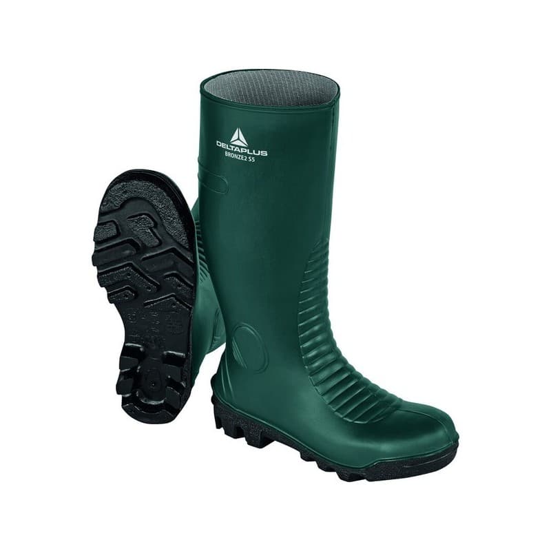 Bottes de sécurité bronze2 s5 40 acier pvc nitrile, pvc 1 pièce(s) e - absorption de choc au talon, fo - résistance de la semelle aux hydrocarbures, s