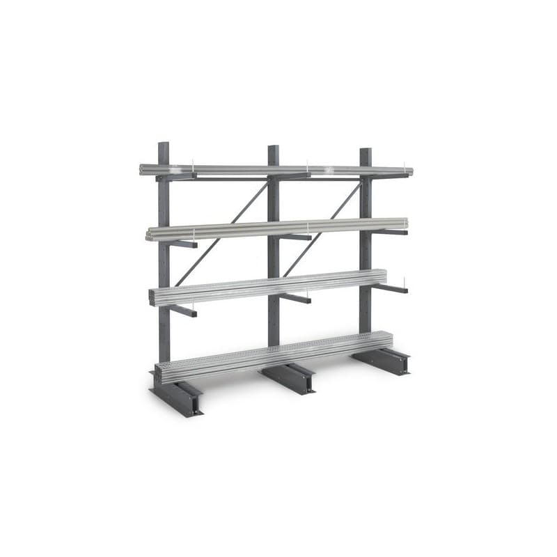 Rayonnage léger pour charges longues cantilever cantilever léger simple face prof. 600 mm élément départ 1 kit(s) 1000 mm léger élément de départ 124