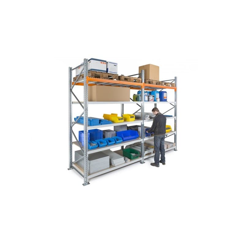 Rayonnage lourd epsirack hybride 1 kit(s) epsirack h.3000 x l.1825 mm 683 kg / niv élément départ élément de départ lourd 683 kg 3000 mm 1100 mm 1825