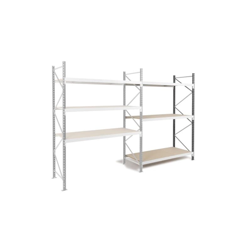 Rayonnage mi-lourd epsivol rayonnage epsivol prof. 600 mm élément suivant 1 kit(s) 2000 mm 600 mm élément suivant mi-lourd 633 kg 4500 kg - manorga