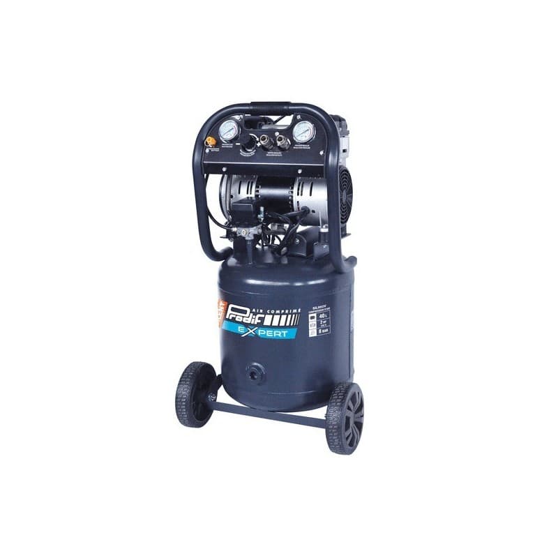 Compresseur coaxial 40l - 10,2 m³/h 36 kg 1 pièce(s) compresseur coaxial 40l - 10,2 m³/h 8 bar 40 litre(s) 2 cv mobile 66 dba 12.2 m³/min - prodif