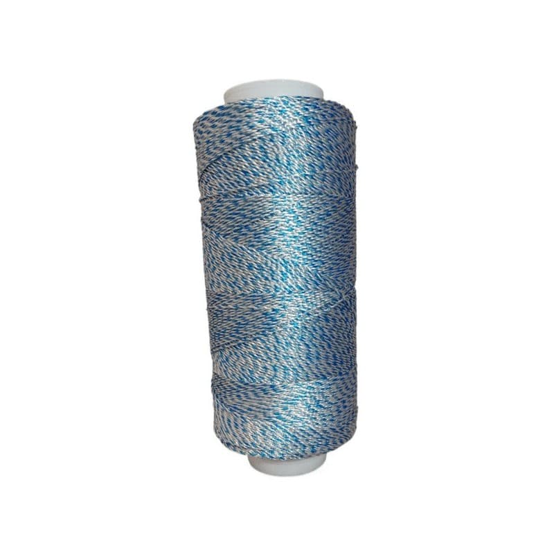 Ficelle à aiguiller ø 1.5 mm bleu et blanc 2400m 1 bobine(s) de 2400 mètre(s) linéaire ficelle à aiguiller ø 1.5 mm bleu et blanc 2400m - corderie mes