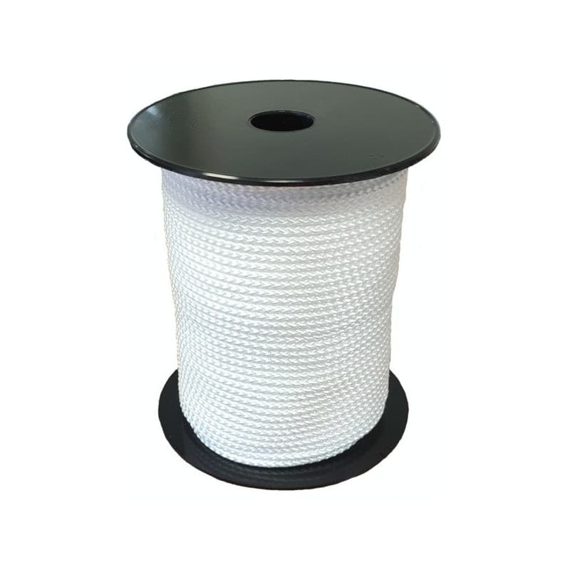 Drisse standard blanche drisse standard ø 2 mm 1 bobine(s) de 100 mètre(s) linéaire - corderie mesnard