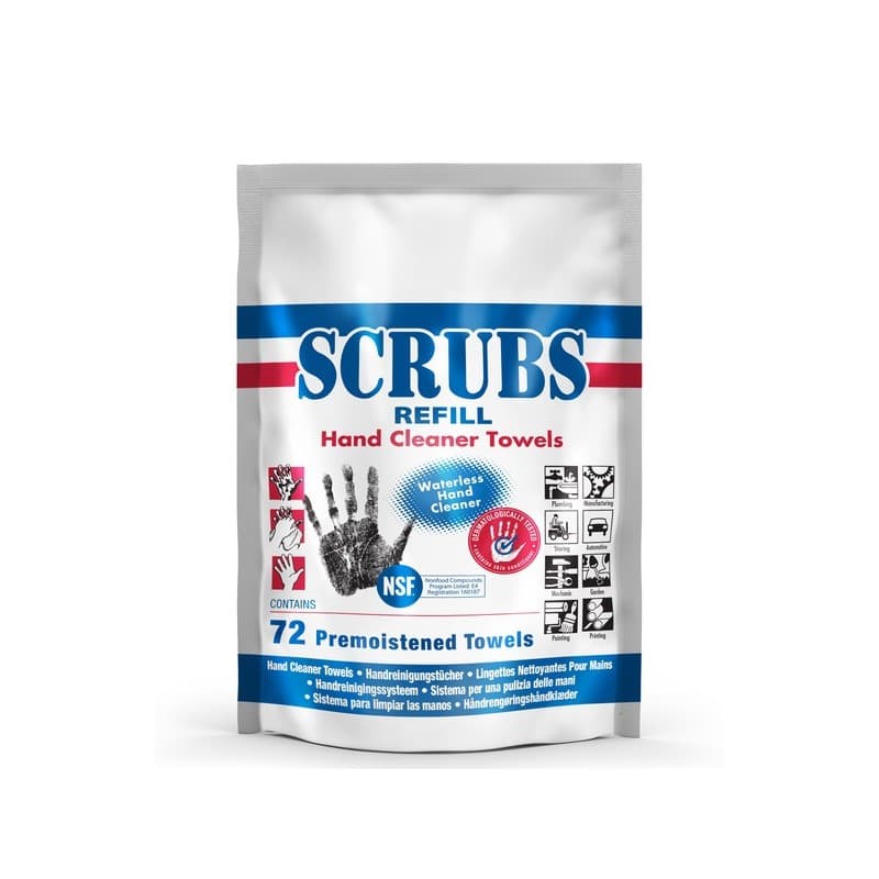 Lingettes scrubs recharge lingettes scrubs 1 sachet(s) de 72 pièce(s) - scrubs