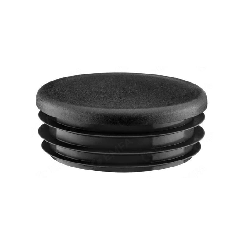 Embouts ronds entrants noir 40 mm 1 sachet(s) de 10 pièce(s) embout rond entrant - ø 40 mm polyéthylène rond entrant - prodif somec rhones alpes