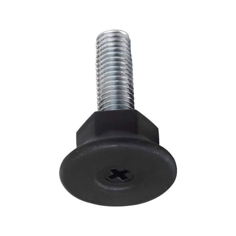 Vérins de réglage 30 mm 1 sachet(s) de 10 pièce(s) vérin de réglage m10 x 30 mm rond polypropylène 10 mm - prodif somec rhones alpes